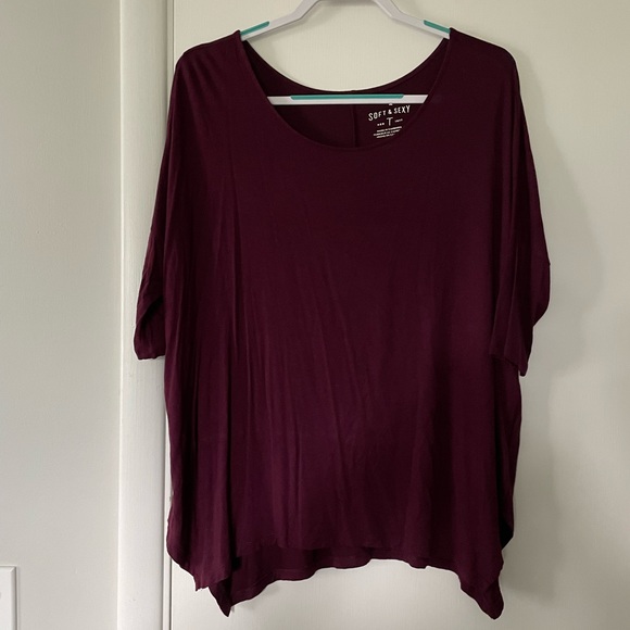 American Eagle Outfitters Tops - AE Soft and Sexy Tee in Burgundy